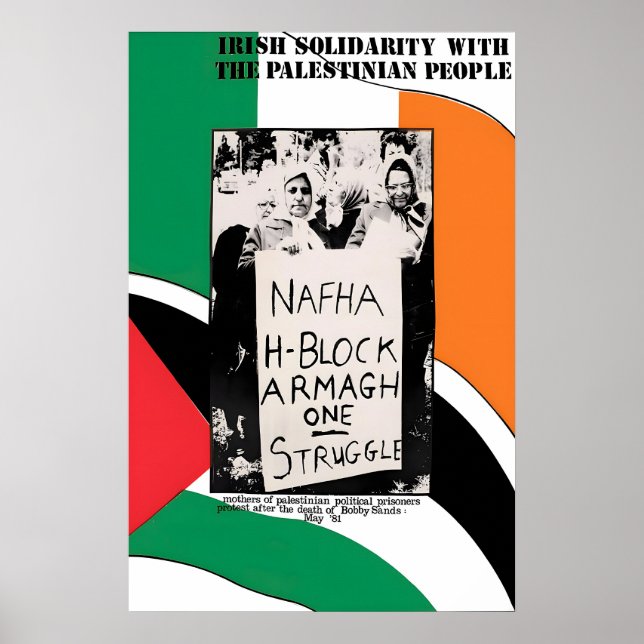 Affiche politique Solidarité irlandaise avec le pe (Devant)