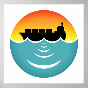 Affiche pollution par les océans