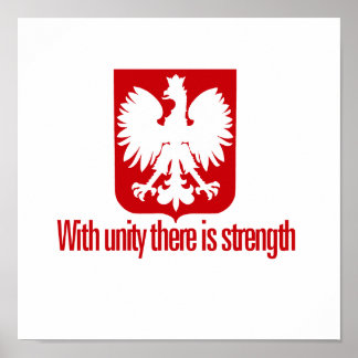 Affiche Pologne - Avec unité Force