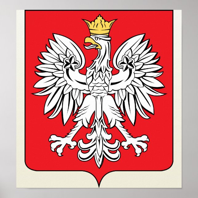 Affiche Pologne Détail des armoiries (Devant)