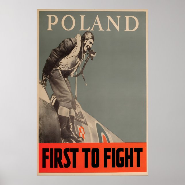 Affiche Pologne Premier à combattre l'affiche de la Second (Devant)