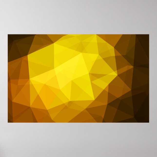 Affiche Polygone orange foncé. Un tout nouveau illu couleu (Devant)