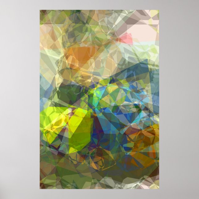 Affiche Polygones Abstraits 224 (Devant)