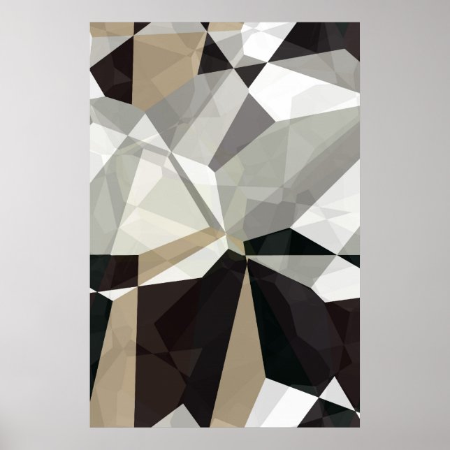 Affiche Polygons Abstraits 212 (Devant)