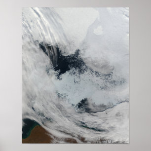 Affiche Polynya (eau libre) en mer de Beaufort