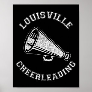 Affiche Pom-pom de Louisville en détresse Rétro années 90