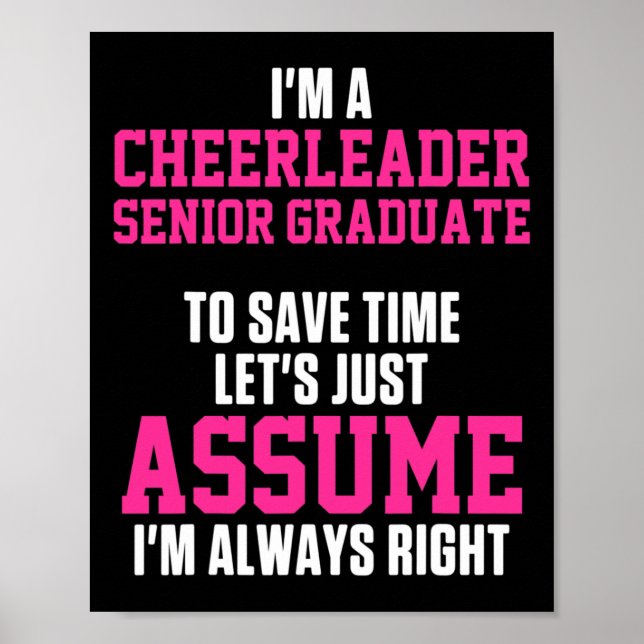 Affiche Pom-pom girl Cheerleading Acclamations Droite Term (Devant)