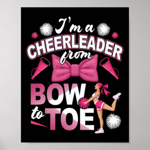 Affiche Pom-Pom Girl De La Tête Aux Pieds Cheerleading Acc
