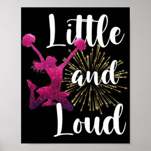 Affiche Pom-Pom Girl Drôle Petite Et Fort Cheerleading Che