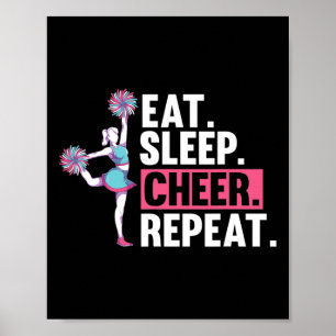 Affiche Pom-Pom Girl Manger Dormir Pom-Pom Girl Répéter Ac