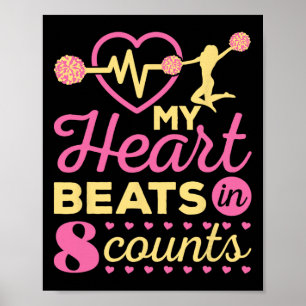 Affiche Pom-pom girl Mon cœur bat en 8 temps Pom-pom girls