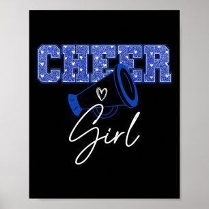 Affiche Pom-Pom Girl Sport Équipe de Cheer Menant