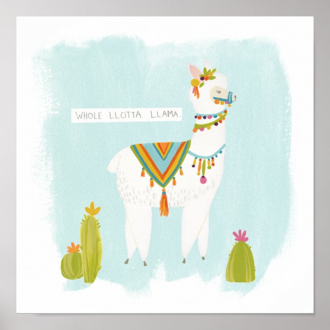 Affiche Pom Pom Llama Rama - Toute Lotta Llama (Devant)