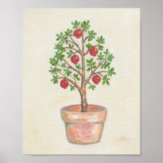 Affiche Pomegranate Tree art print