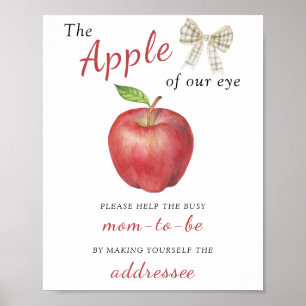 Affiche Pomme - Aider la future maman occupée destinataire