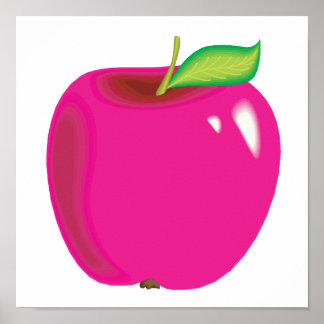 Affiche pomme brillante