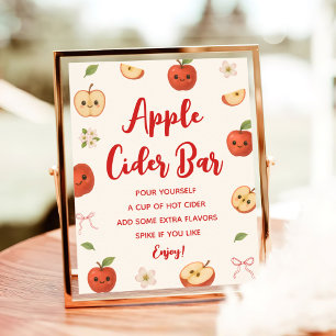 Affiche Pomme de ma Baby shower oculaire Apple Cider Bar