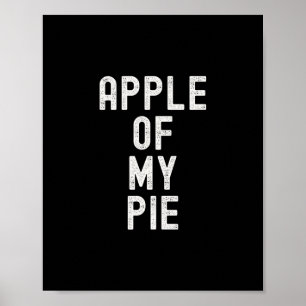 Affiche Pomme De Mon Gâteau Drôle De Dessert De Pomme De T
