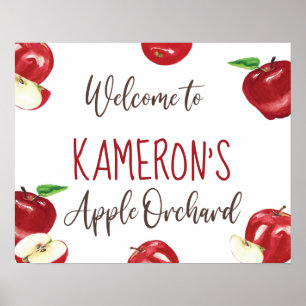 Affiche Pomme de Nos Yeux, Panneau de Bienvenue pour l'Ann