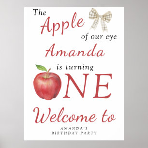 Affiche Pomme de notre oeil 1er fête d'anniversaire