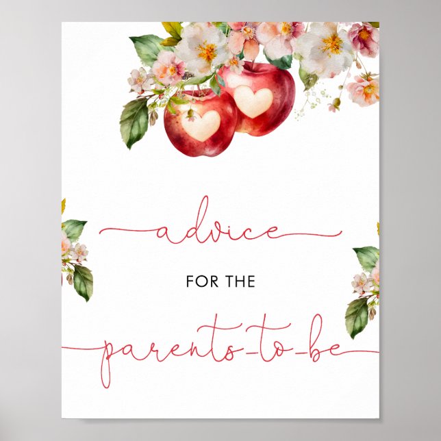 Affiche Pomme de notre panneau de conseils oculaires (Devant)