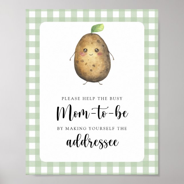 Affiche Pomme de terre - Aider la future maman occupée (Devant)