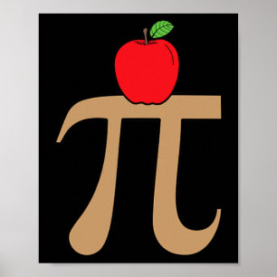 Affiche Pomme Pie Pi Math Pun