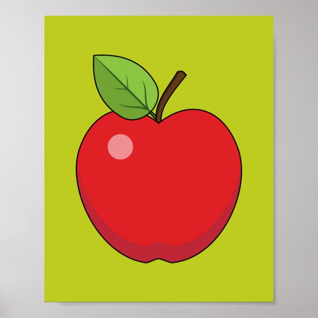 Affiche Pomme rouge (Devant)