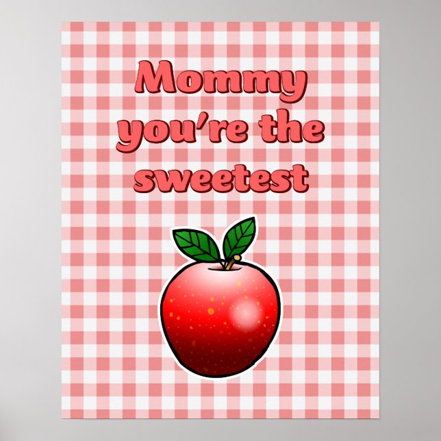 Affiche Pomme rouge délicieuse (Devant)
