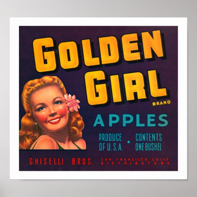 Affiche Pommes de fille d'or (Devant)