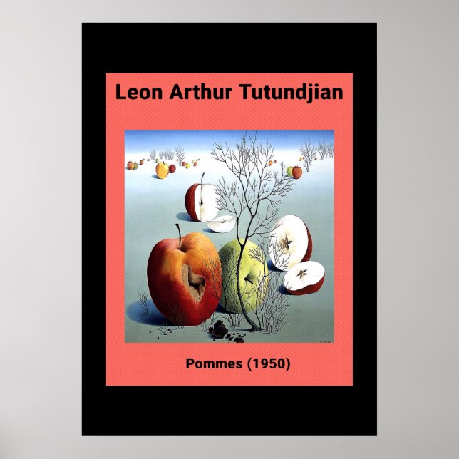 Affiche Pommes de Leon Arthur Tutundjian (1950) (Devant)