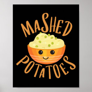 Affiche Pommes De Terre Machées Et Halloween Gravé Meilleu