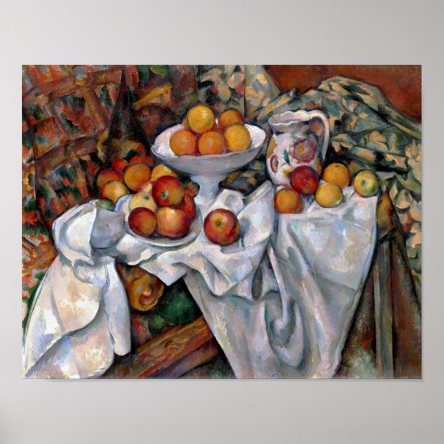 Affiche Pommes et oranges, Paul Cezanne, 1895-1900 (Devant)