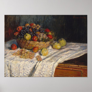 Affiche Pommes et raisins