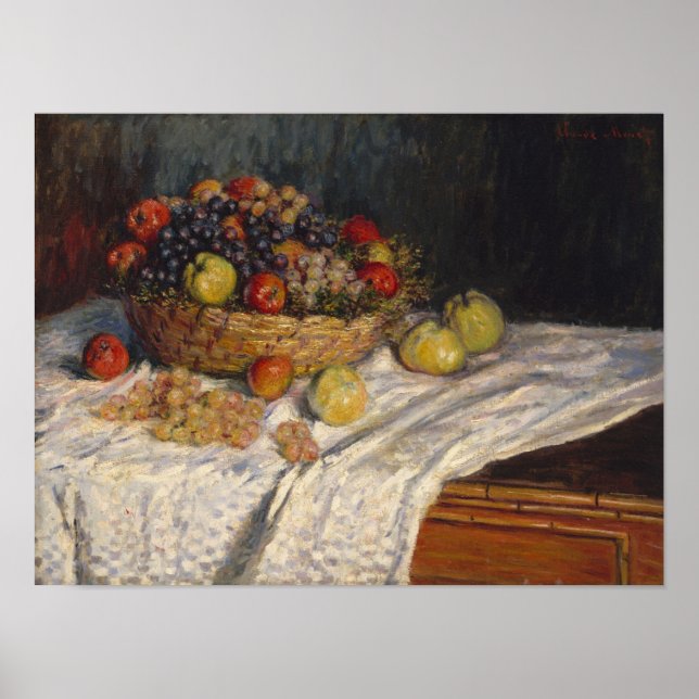 Affiche Pommes et raisins (Devant)