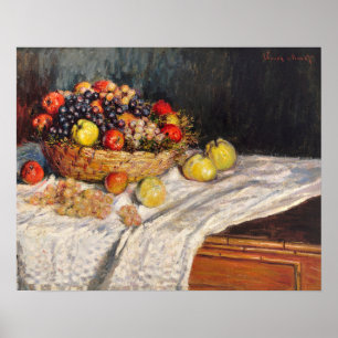 Affiche Pommes et raisins (1879-1880) par Claude Monet