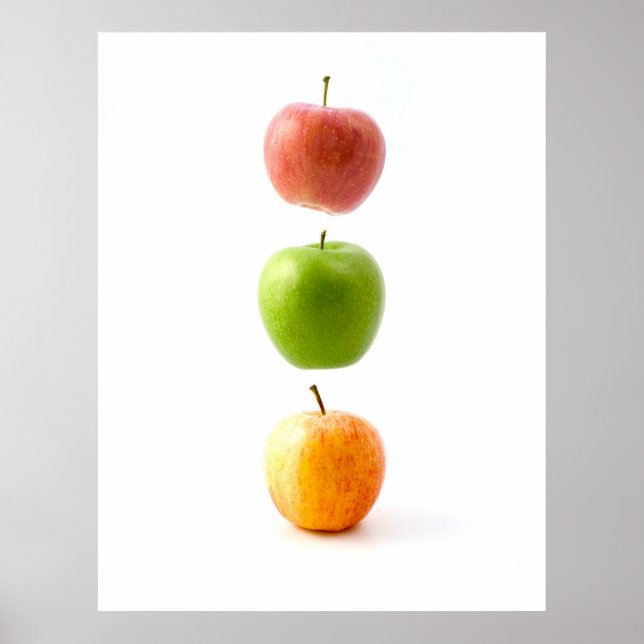 Affiche Pommes L'Affiche D'Art Fruit Flottante Interdite (Devant)