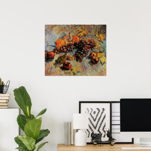 Affiche Pommes, poires, citrons, raisins de Vincent van Go