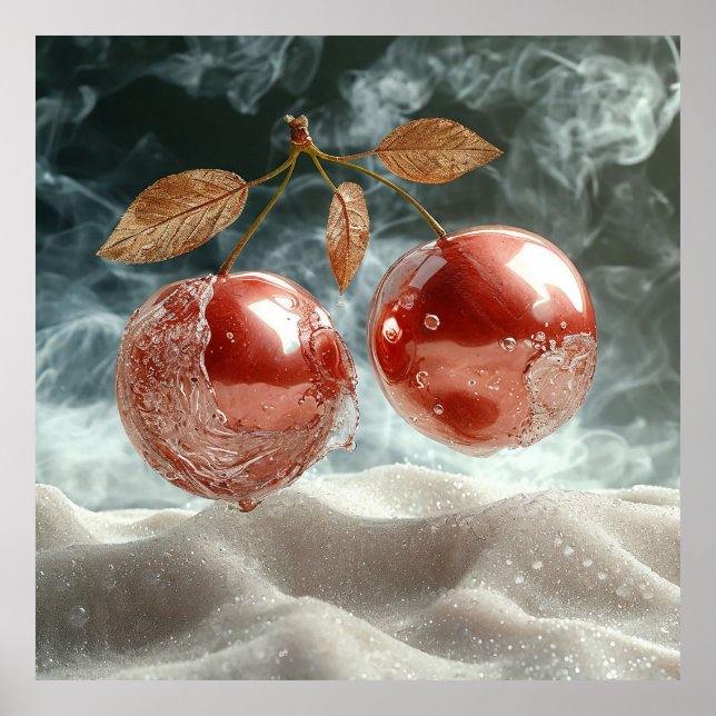 Affiche Pommes rouges (Devant)