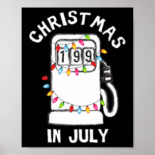 Affiche Pompe à essence drôle et sarcastique pour Noël en