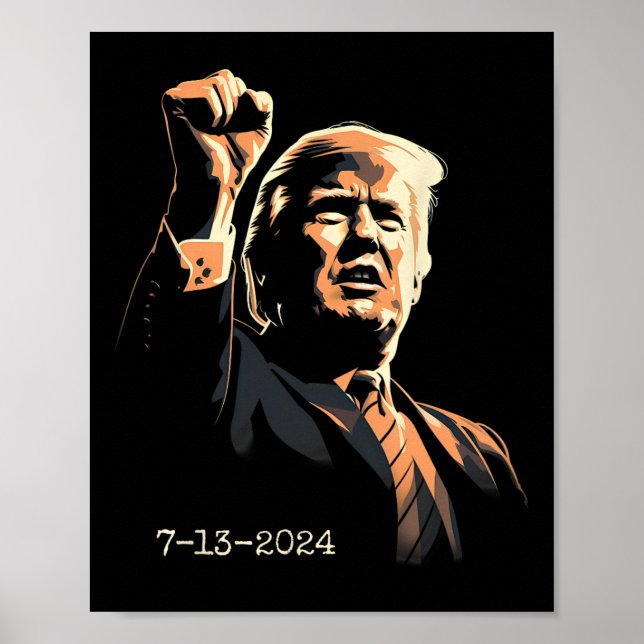 Affiche Pompe de poing Inspirationnelle 13 juillet 2024 (Devant)