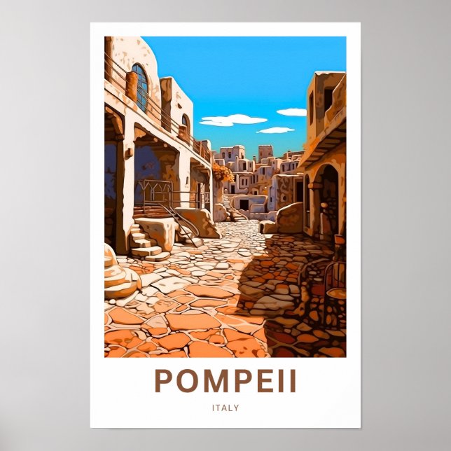 Affiche Pompée Italie - Imprimer (Devant)