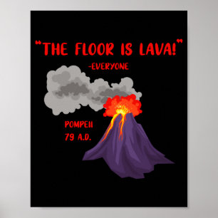 Affiche Pompeii Le sol est en lave T Shirt_1