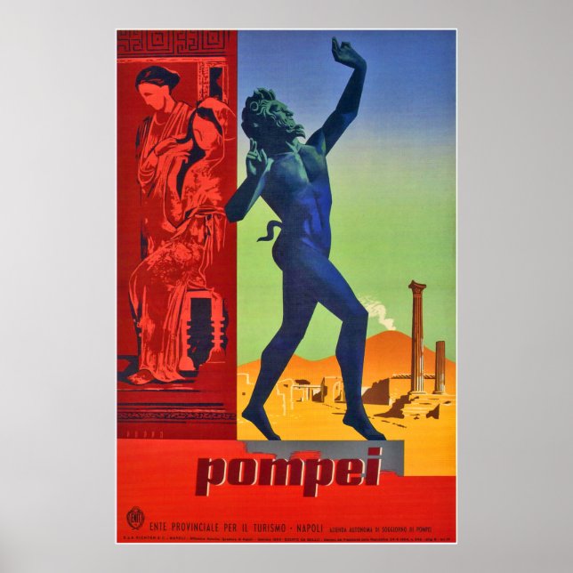 Affiche Pompeii Sculptures and Art, Naples, Italy (Devant)