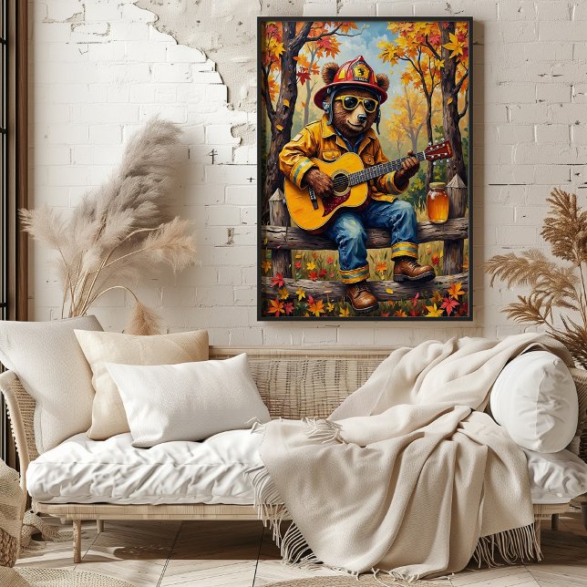 Affiche Pompier côté clôture : Le Riff d'or de l'ours (Créateur téléchargé)