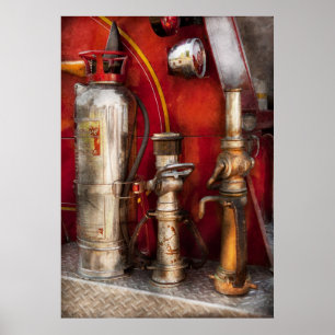 Affiche Pompier - Lutte contre les incendies
