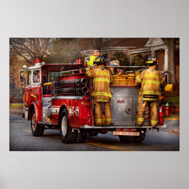 Affiche Pompiers - Metuchen Fire Department (Devant)
