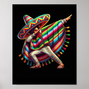 Affiche Poncho Cinco De Mayo Dab Fiesta Bo