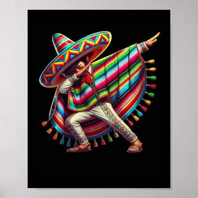 Affiche Poncho Cinco De Mayo Dab Fiesta Bo (Devant)