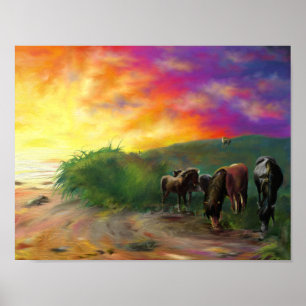 Affiche Poneys de Dartmoor